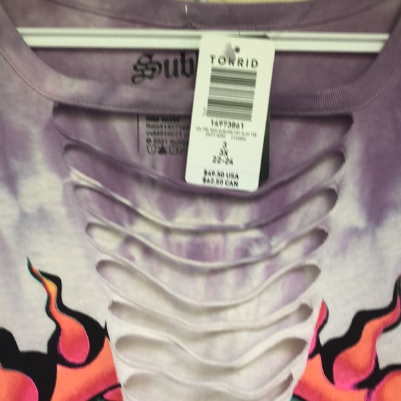 NWT torrid sublime classic fit slash tee - Picture 5 of 6